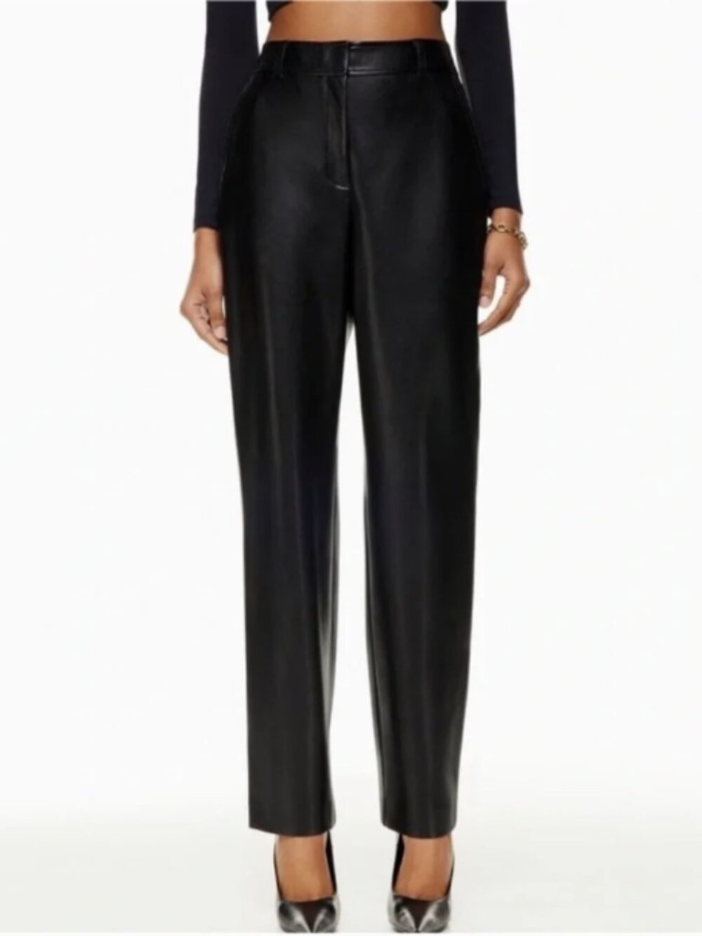 Aritzia Babaton PU Leather Pants Size 0